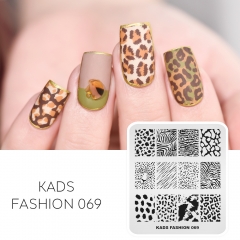 FASHION 069 Nail Stamping Plate Leopard