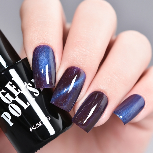 3D Cat Eye Gel Nail Polish Deep Purple