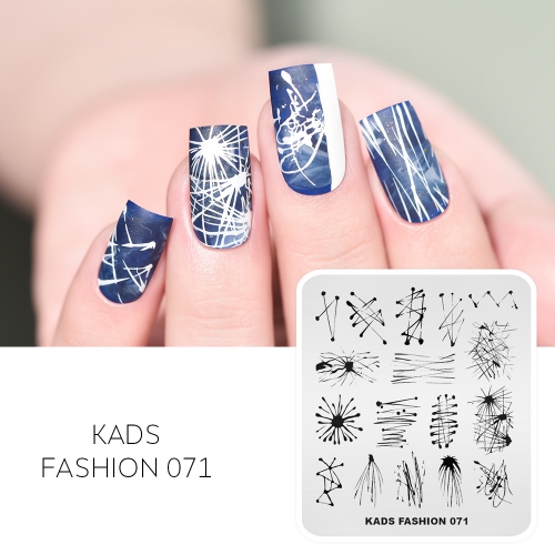 FASHION 071 Nail Stamping Plate Lines