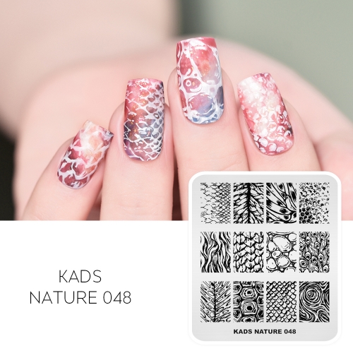 NATURE 048 Nail Stamping Plate Unique Pattern
