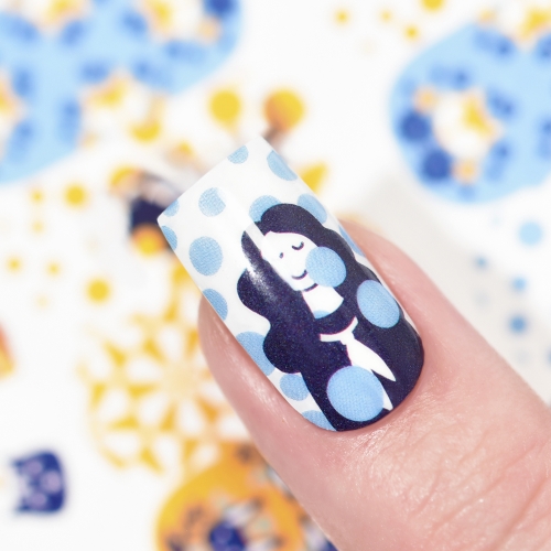 Water Transfer Nail Sticker Artist & Dotticure & Geometry