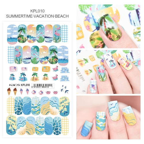 Water Transfer Nail Sticker Summer & Vacation & Beach