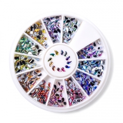 Comma Shaped Nail Rhinestone 600Pcs/Box 12 Colors 200005