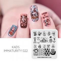 IMMATURITY 022 Nail Stamping Plate Cartoon Charater