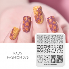 FASHION 076 Nail Stamping Plate Crab & Shell & Moon & Coral & Starfish