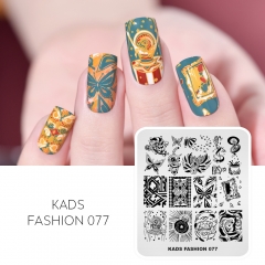 FASHION 077 Nail Stamping Plate Butterfly & Bird & Owl