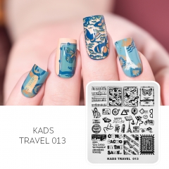 TRAVEL 013 Nail Stamping Plate European Style