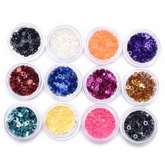 Ring Sequin Nail Powder Set 12Pcs 200058