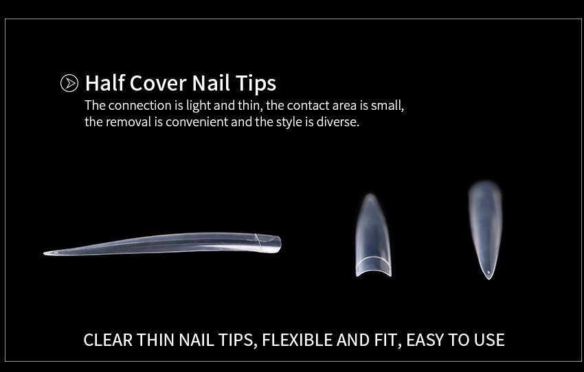 Long Nail Tips 500016,ABS Nail Tips