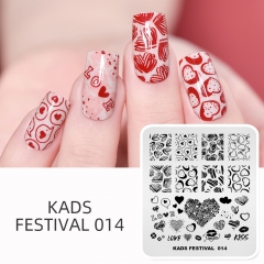 FESTIVAL 014 ネイルスタンププレート バレンタインデー ハート