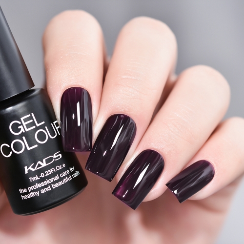 Gel Nail Polish Purple Black