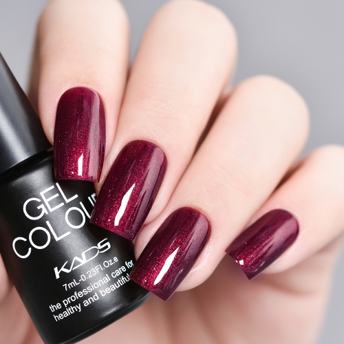 Gel Nail Polish Shining Burgundy Red