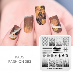 FASHION 083 Nail Stamping Plate Grid& Line