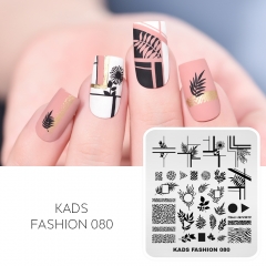 FASHION 080 Nail Stamping Plate Leopard Print& Lines& Flowers And Plants