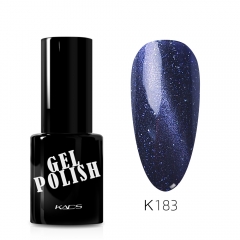 Starry Cat Eye Gel Nail Polish Navy Blue & Glitters