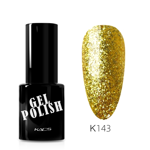 Platinum Glitter Gel Nail Polish Luxury Golden Foil
