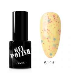 Cheese Gel Nail Polish Yellow & Pink · Blue Glitters