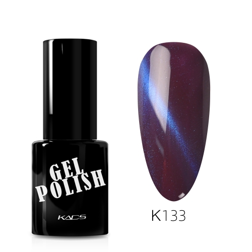 3D Cat Eye Gel Nail Polish Deep Purple