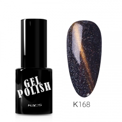 Laser Gel Nail Polish Golden Black & Holographic Glitters