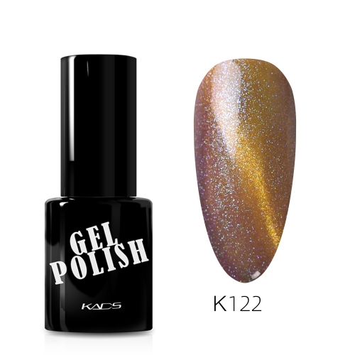 Chameleon Cat Eye Gel Nail Polish Rich Gold