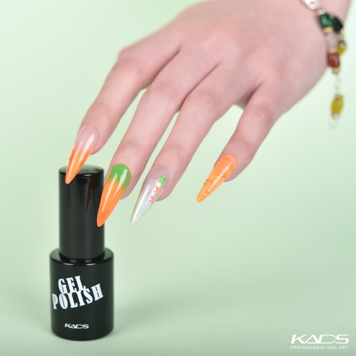 Fluorescent Nail Gel Neon Tangerine