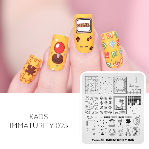 Immaturity 025 Nail Stamping Plate Jigsaw Puzzle & Tetris & Building Block & Joystick & Game