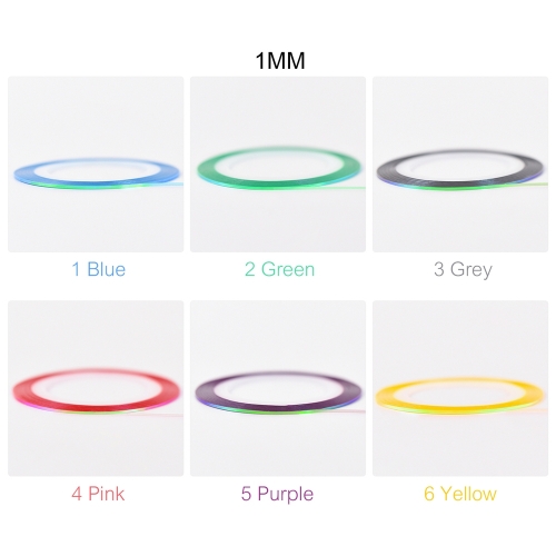 1mm Nail Stripping Tape Line Mermaid Chameleon Candy Color 200137