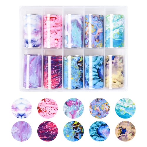 Nail Art Transfer Sticker 23 Dreamy Marbling 200135