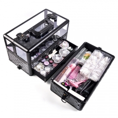 Nail Art Deluxe Black Storage Case & Showcase 410162