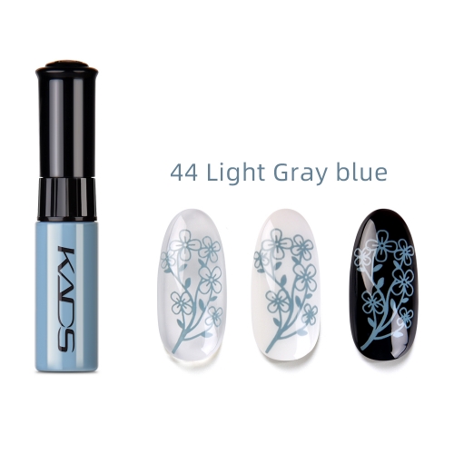 Nail Stamp Polish 10ml Light Gray Blue 44