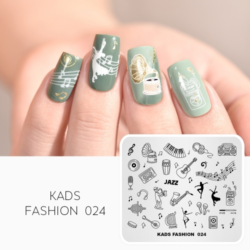 FASHION 024 Nail Stamping Plate Musical Instrument