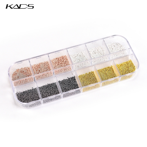 4 Colors MIX 3D Steel Ball Nail Decoration 200157