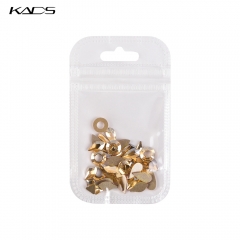 Various Shapes Nail Rhinestone 50pcs Gold 200156