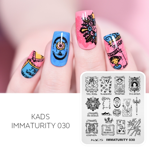 Immaturity 030 Nail Stamping Plate Tarot&Magic & Wand & Incantation