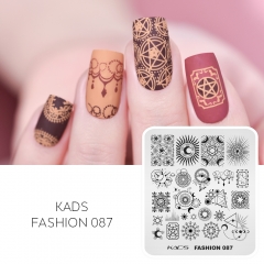 Fashion 087 Nail Stamping Plate Magic Circle & Star & Dot & Moon