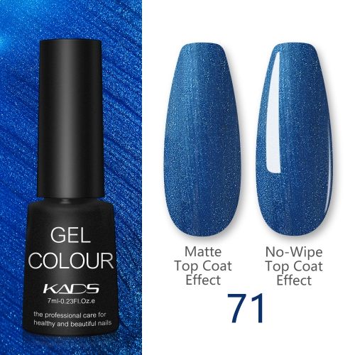 Gel Nail Polish Shining Deep Sky Blue