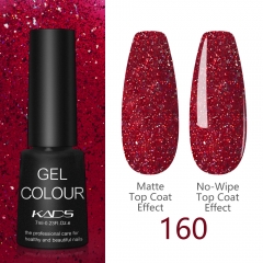 Neon UV Nail Gel Ruby & Glitters