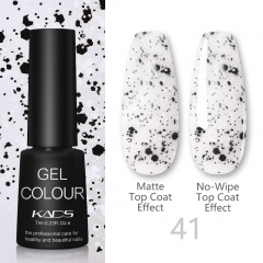 Gel Nail Polish White Black Spots