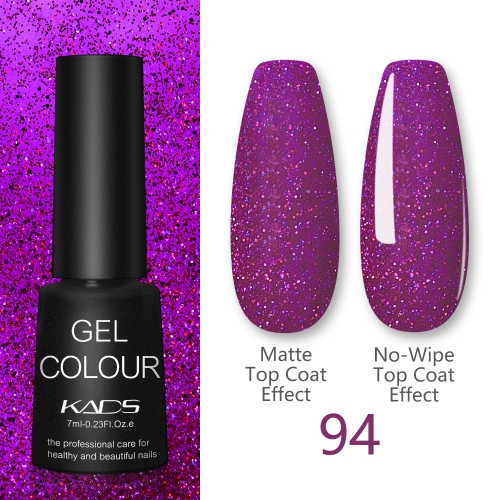 Gel Nail Polish Glittery Fuchsia