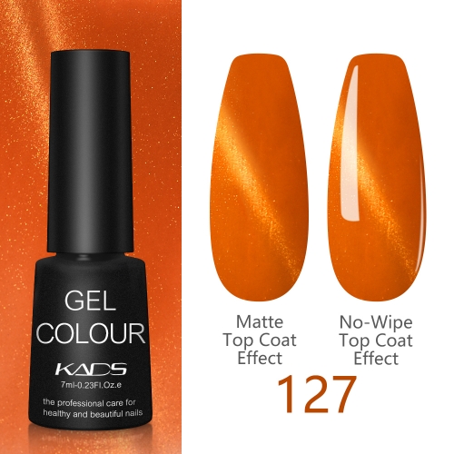 3D Cat Eye Gel Nail Polish Orange