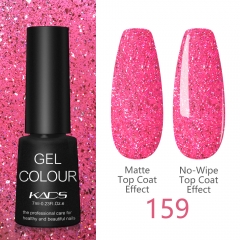 Neon UV Nail Gel Hot Pink & Glitters