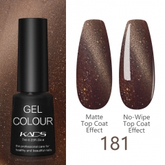 Starry Cat Eye Nail Gel Polish Coffee Brown & Glitters