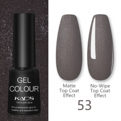 Gel Nail Polish Espresso Brown & Silver Shimmer