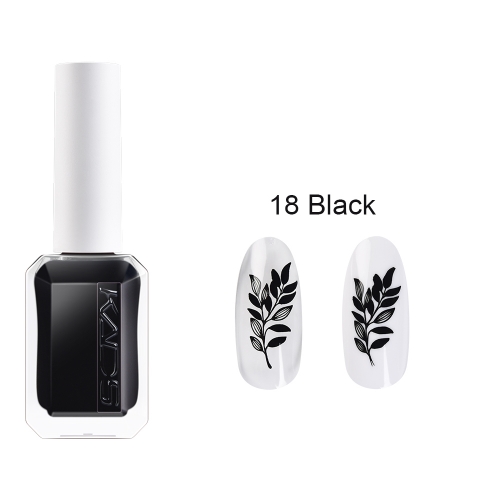 Nail Stamp Polish 18 Black 11ml New Bottle