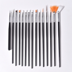15Pcs ネイルアートブラシセット ネイルペン 430080