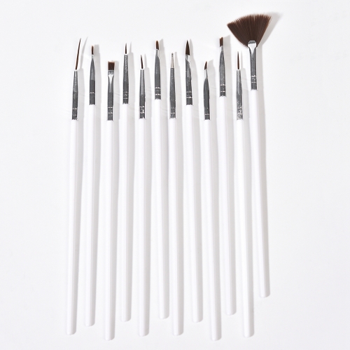 12Pcs Gel Brush Set Nail Art Pen 430079