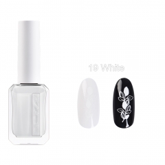 Nail Stamp Polish 19 White 11ml New Bottle