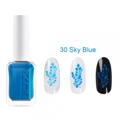 Nail Stamp Polish 30 Sky Blue 11ml New Bottle