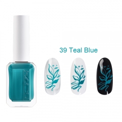 Nail Stamp Polish 39 Teal Blue 11ml New Bottle