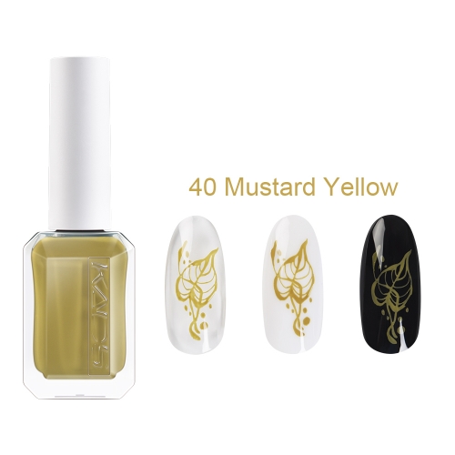 Nail Stamp Polish 40 Mustard Yellow 11ml New Bottle